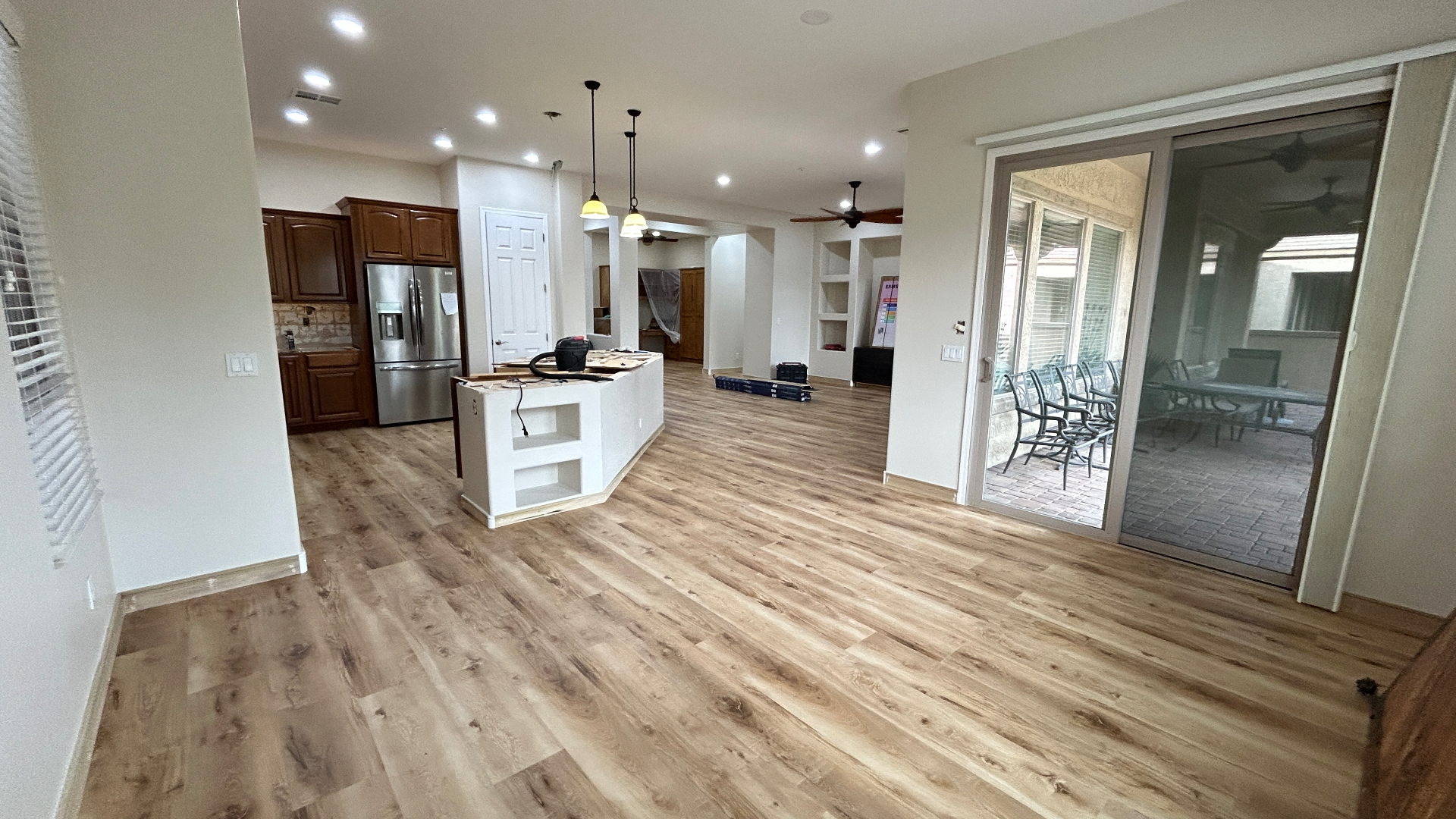 Finished open-plan flooring installed by HPM Flooring